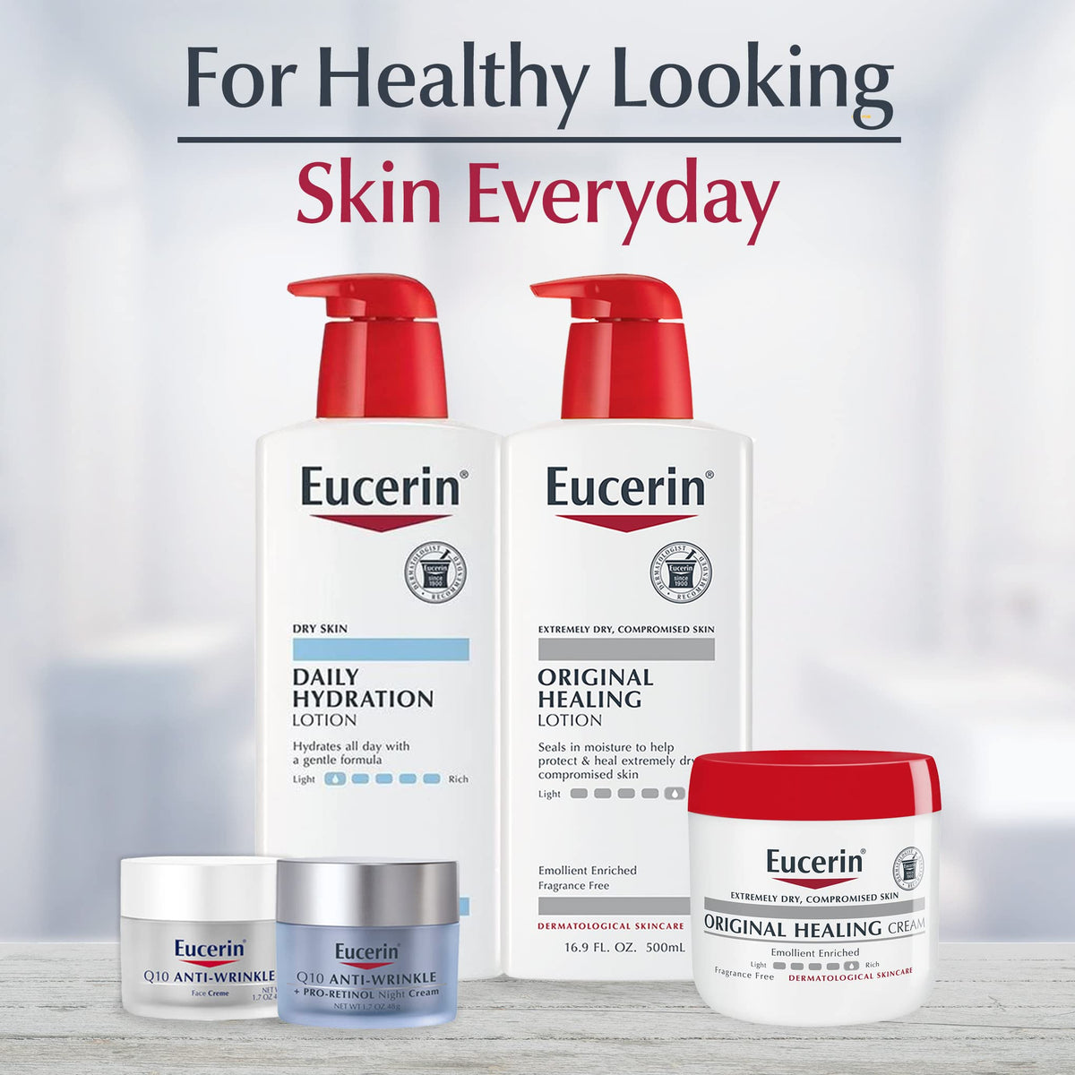 Eucerin Original Healing Lotion, Emollient Enriched, 16.9 FL OZ Eucerin