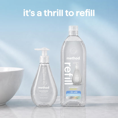 method Gel Hand Wash Refill, Sweet Water, 34 fl oz Method