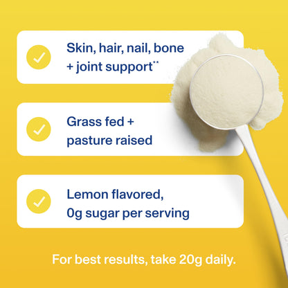 Vital Proteins Collagen Peptides Powder, Collagen Supplements, Hair & Skin Health, 14 Servings, Lemon Vital Proteins