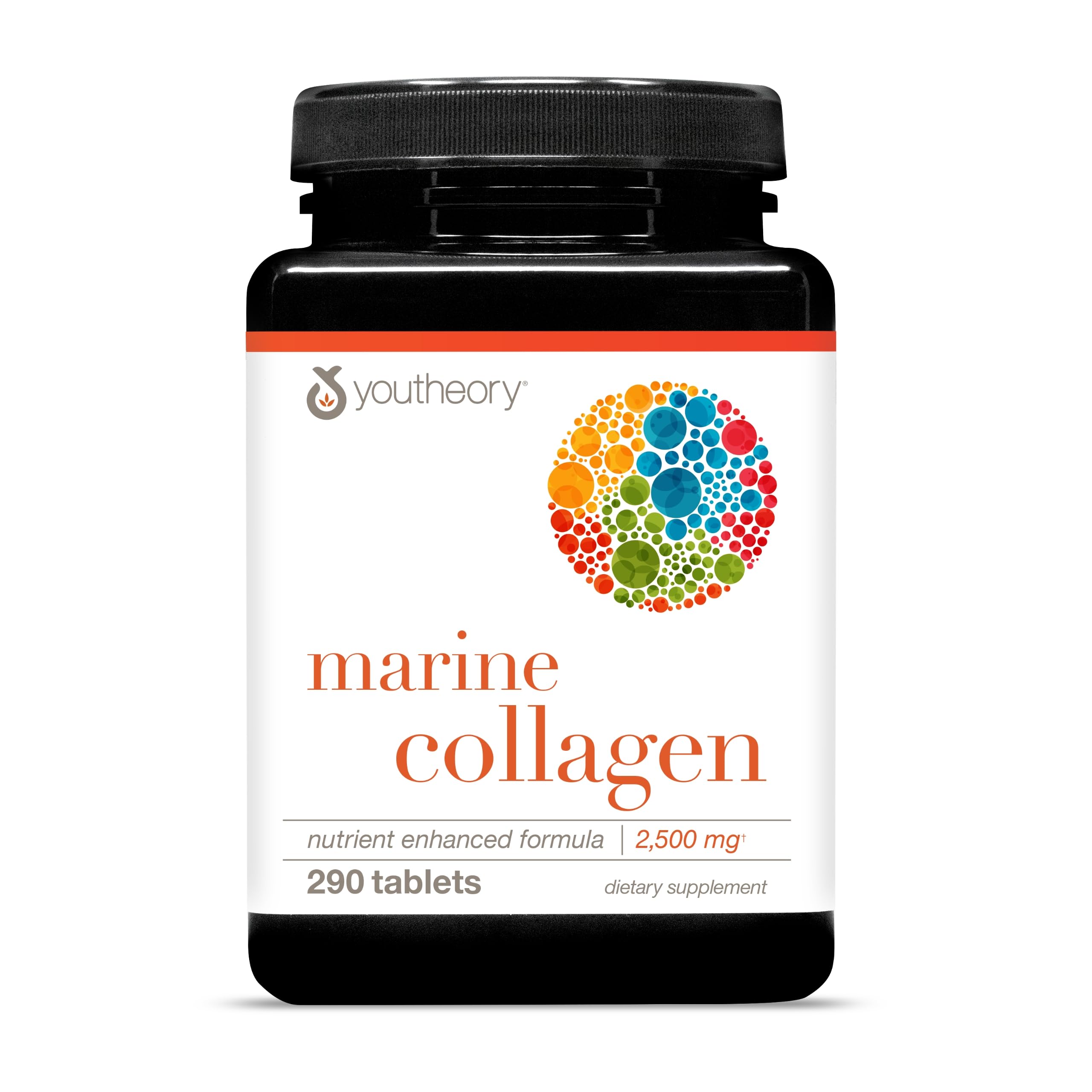 Youtheory Marine Collagen Tablets - 2,500 mg Fish-Sourced Collagen Peptides- with Vitamins A, C, E, B6 & B12 - Supports Joint & Nail Health* - Highly Absorbable - 290 Tablets (58-Day Supply) Youtheory buy australia supplements