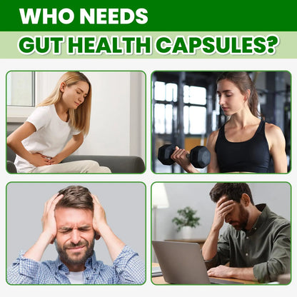 SEPT YAN Gut Health Supplement with Prebiotics, Postbiotics & Probiotics for Digestive Health for Women & Men, 80 Billion CFU Probiotics for Gut and Digestion SEPT YAN