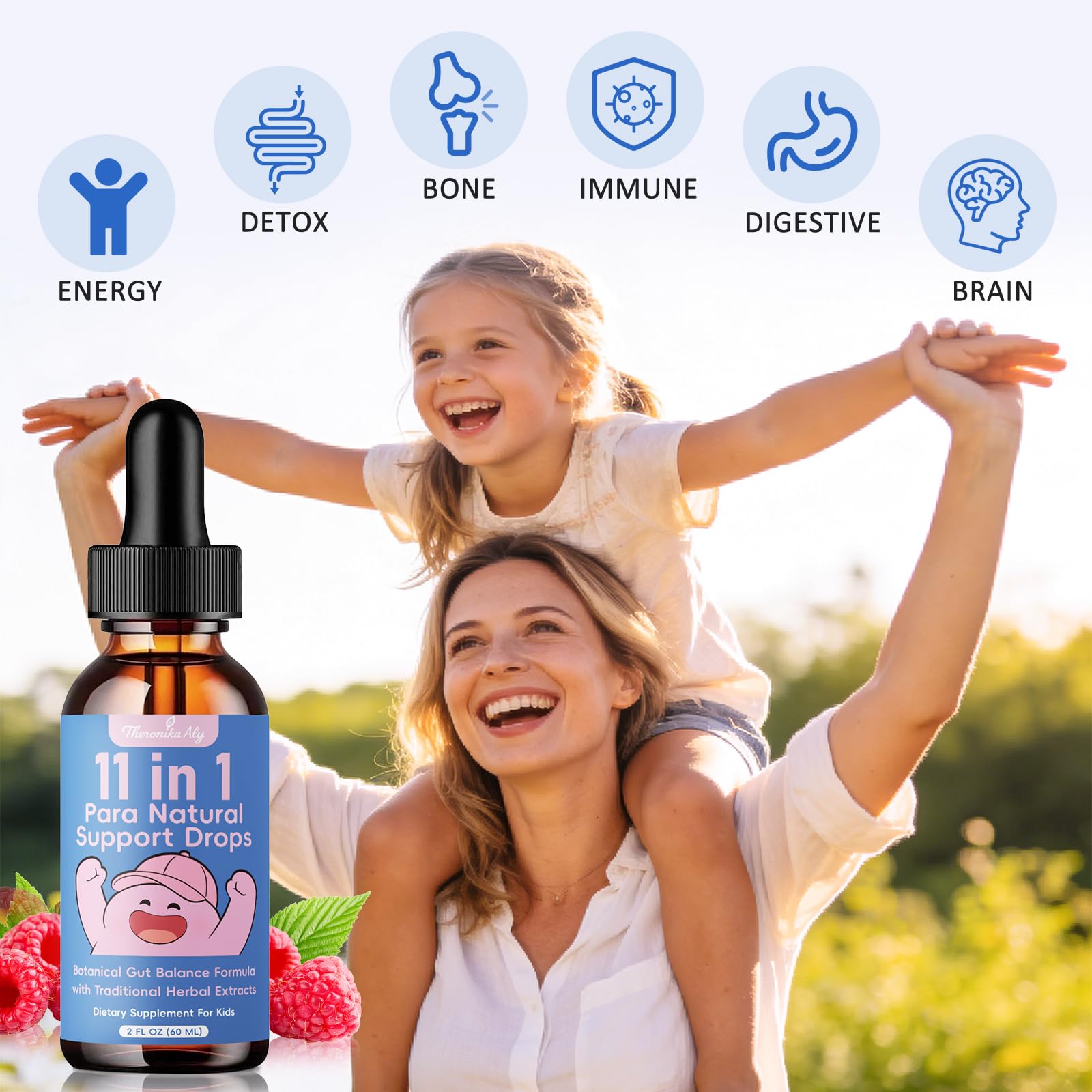 Theronika Aly Parasite Cleanse for Humans & Kids – Advanced Herbal Blend with Black Walnut, Wormwood, Clove, Digestive & Gut Balance Support, Alcohol-Free Liquid Drops, 30 Servings Theronika Aly buy australia supplements