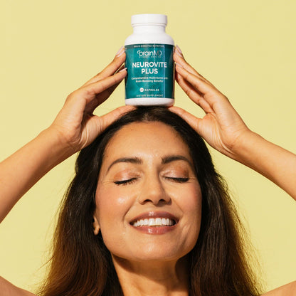 BRAINMD Dr Amen NeuroVite Plus - 120 Capsules - Multivitamin & Mineral Supplement, Enhanced with Phytonutrients, Enzymes & Whole Foods - Gluten Free - 30 Servings