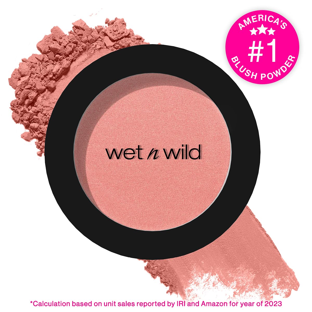wet n wild Color Icon Blush, Effortless Matte Natural Sheer Glow & Seamless Blend, Luxuriously Infused Smooth Jojoba Oil, Cruelty-Free & Vegan - Pinch Me Pink wet n wild