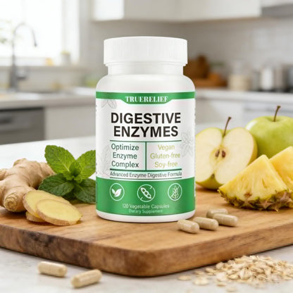 Complete Digestive Enzymes Supplement for Gut Health & Bloating Relief - Enhanced with Lipase Amylase Bromelain for Protein Carb ZYGCDZ