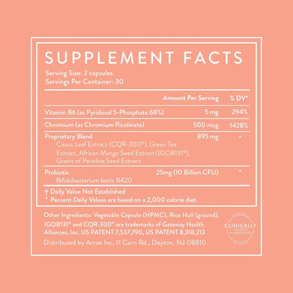 Arrae Lean & Define Duo MB-1 + Tone Gummies for Metabolic Support and Body Composition
