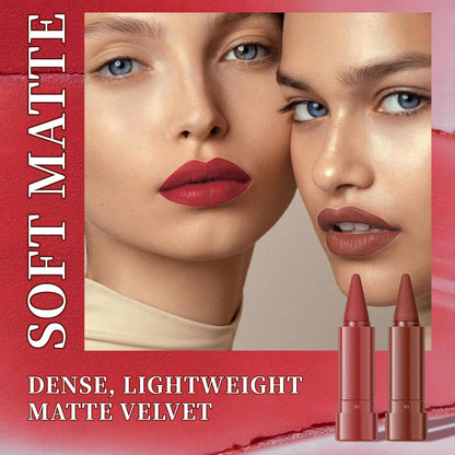 6 Pcs Gradient Lip Liner and Lipstick Combo Set - 2-in-1 Ombre Lipstick & Brown Lip Liner Duo - Waterproof, Long-Lasting, Matte Finish - Smudge-Proof, Full Coverage Lip Kit for Fuller & Plumper Lips Beauty Glazed