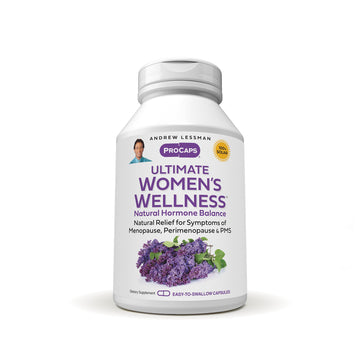 ANDREW LESSMAN Ultimate Women’s Wellness 60 Capsules - Naturally Relieves Menopause Symptoms, PMS, Perimenopause with Soy Isoflavones, EGCG, Cranberry, Indole-3-Carbinol. Easy to Swallow Capsules ANDREW LESSMAN buy australia supplements