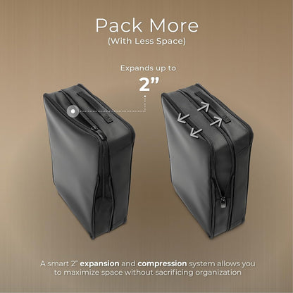 Briggs & Riley Compression Packing Cube Set for Women & Men - Bag Organizer for Checked Suitcase & Luggage, Pack Accessories for Vacation - 3-Piece, Black Gsupps Australia
