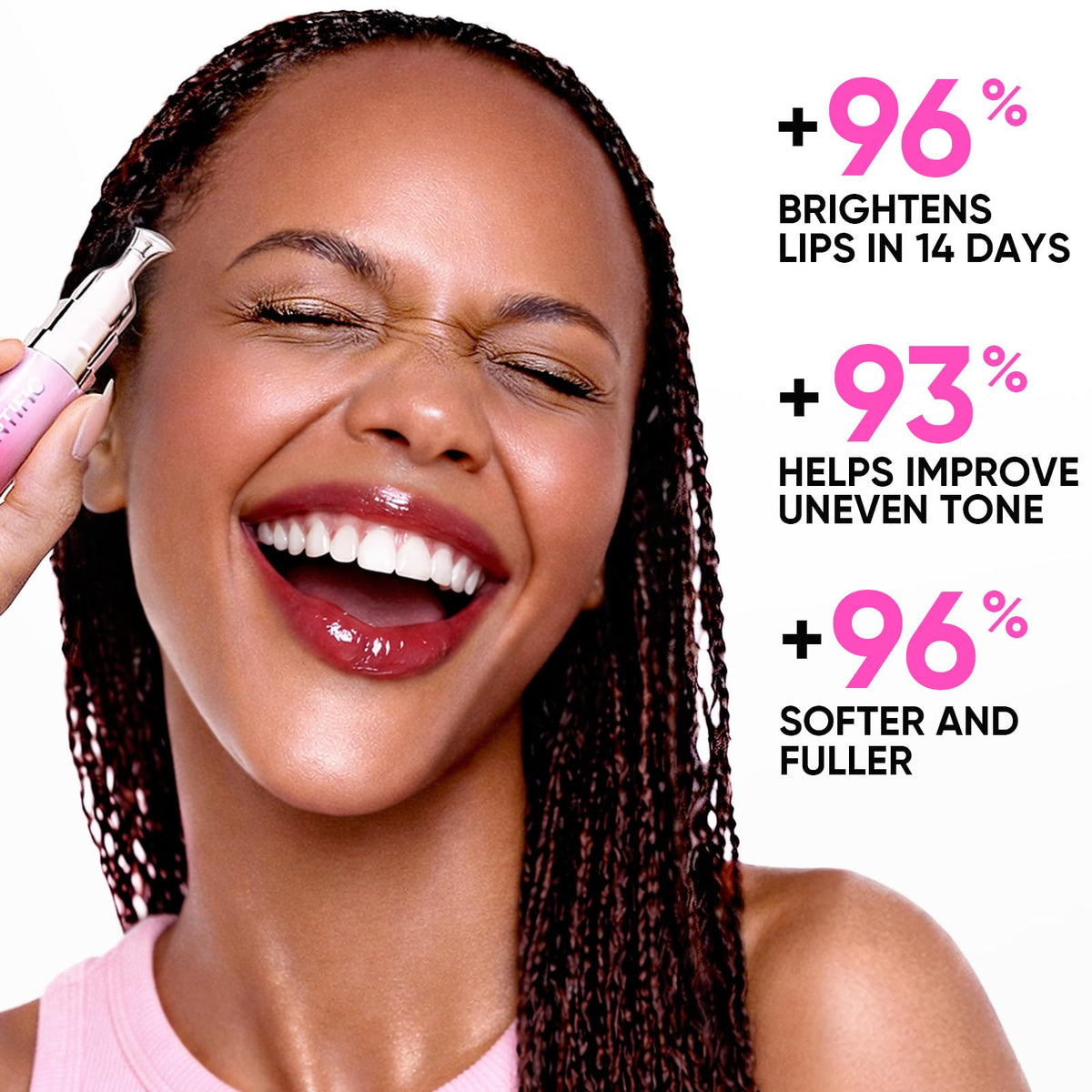 SKINTIFIC Brightening Lip Serum, Hydrating, Plumping & Glossing SKINTIFIC