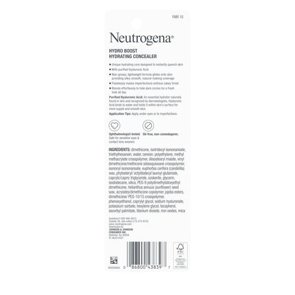 Neutrogena Hydro Boost Concealer Stick, 10 Fair, 0.12 oz Neutrogena