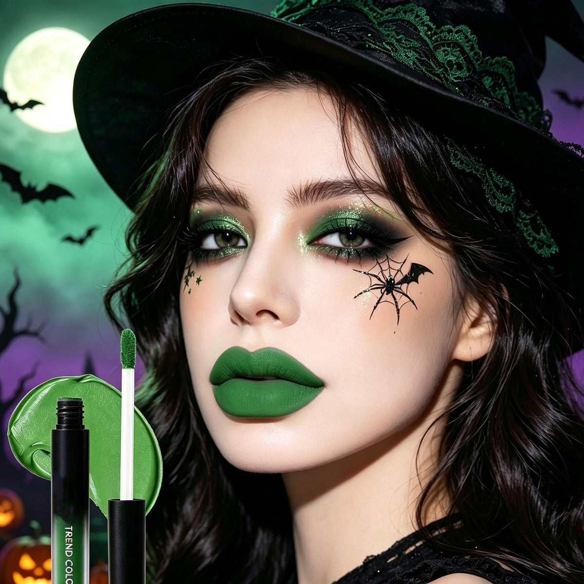 Baorder 4PCS Halloween Matte Liquid Lipstick Set,Goth Makeup Baorder