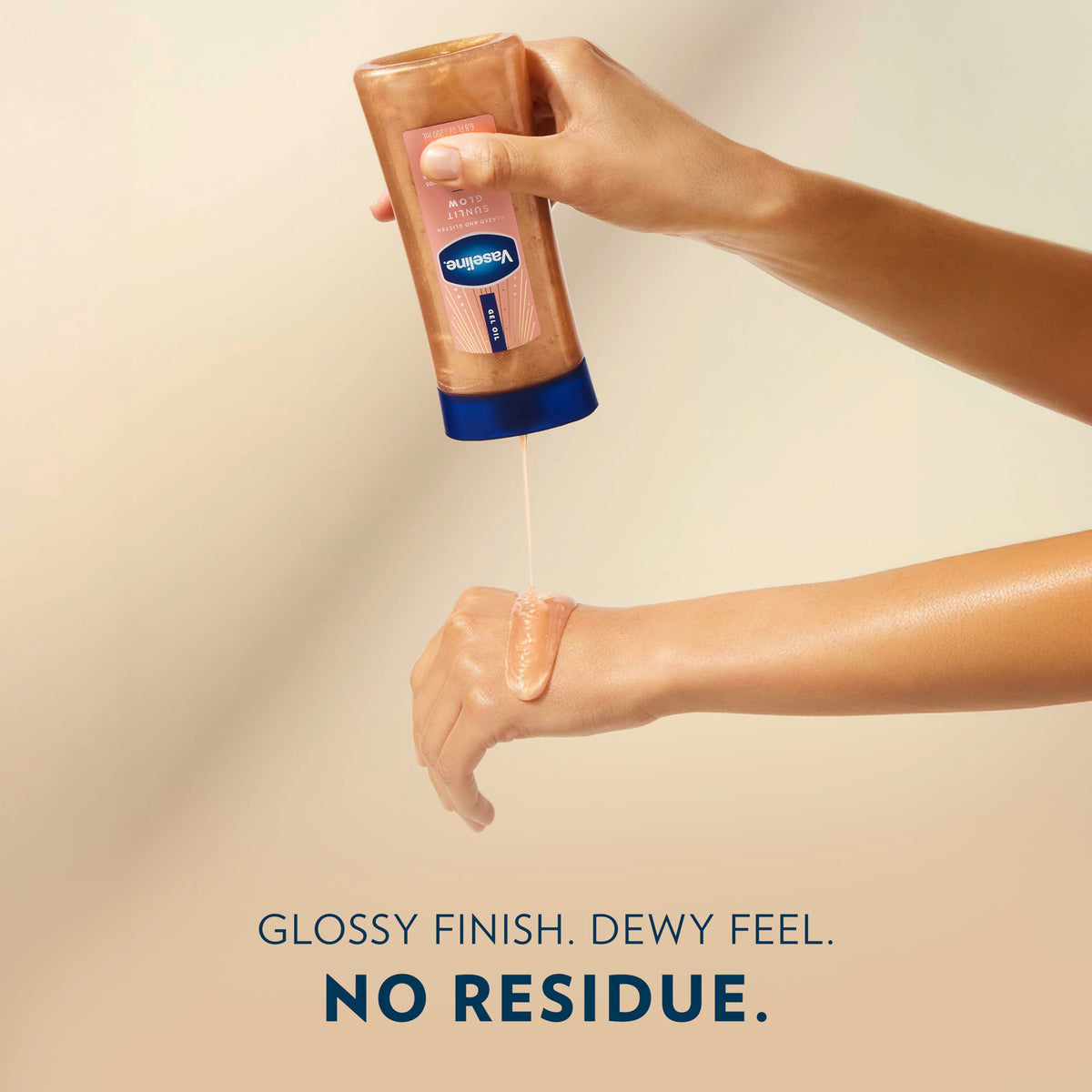 Vaseline Glazed and Glisten Sunlit Glow Body Gel Oil Shimmering 6.8oz 1ct Vaseline