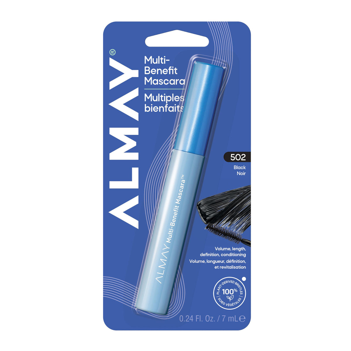 Almay Multi-Benefit Mascara, 502 Black, 1 Pack Almay