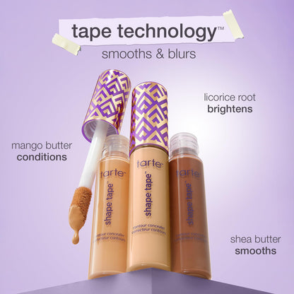 tarte Shape Tape Concealer – Full-Coverage Creaseless Soft Matte Finish, Brightening Under-Eye & Face Makeup, 16hr Longwear, Vegan & Cruelty-Free, Full Size, 16N fair-Light Neutral tarte