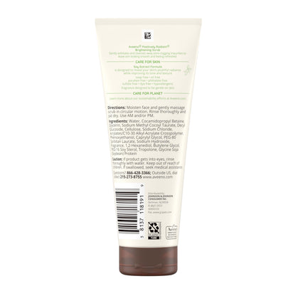 Aveeno Positively Radiant Skin Brightening Daily Facial Scrub with Moisture-Rich Soy Extract Aveeno