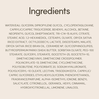 THE FACE SHOP Rice Ceramide Moisturizing Cream, Lightweight, 1.69 fl. oz. The Face Shop