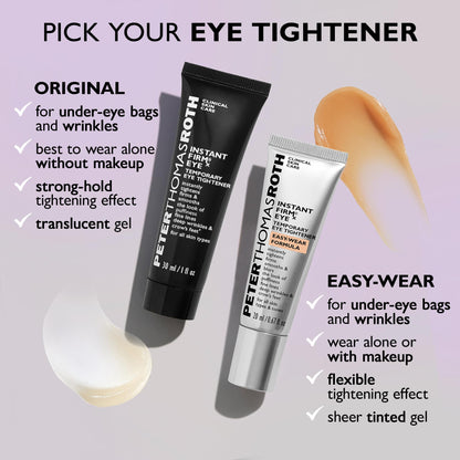 Peter Thomas Roth | Instant FIRMx® Eye Temporary Eye Tightener Easy-Wear Formula | For Firming Under-Eye Bags & Wrinkles Peter Thomas Roth