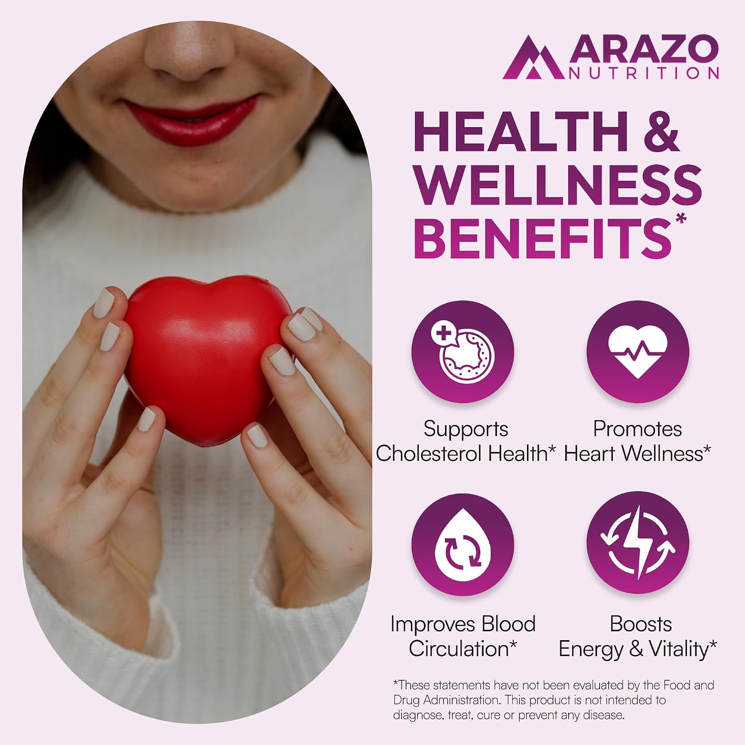 Arazo Nutrition Red Yeast Rice Extract 1200 MG Per Serving – Citrinin Free Supplement – Vegetarian 120 Capsules Gsupps Australia