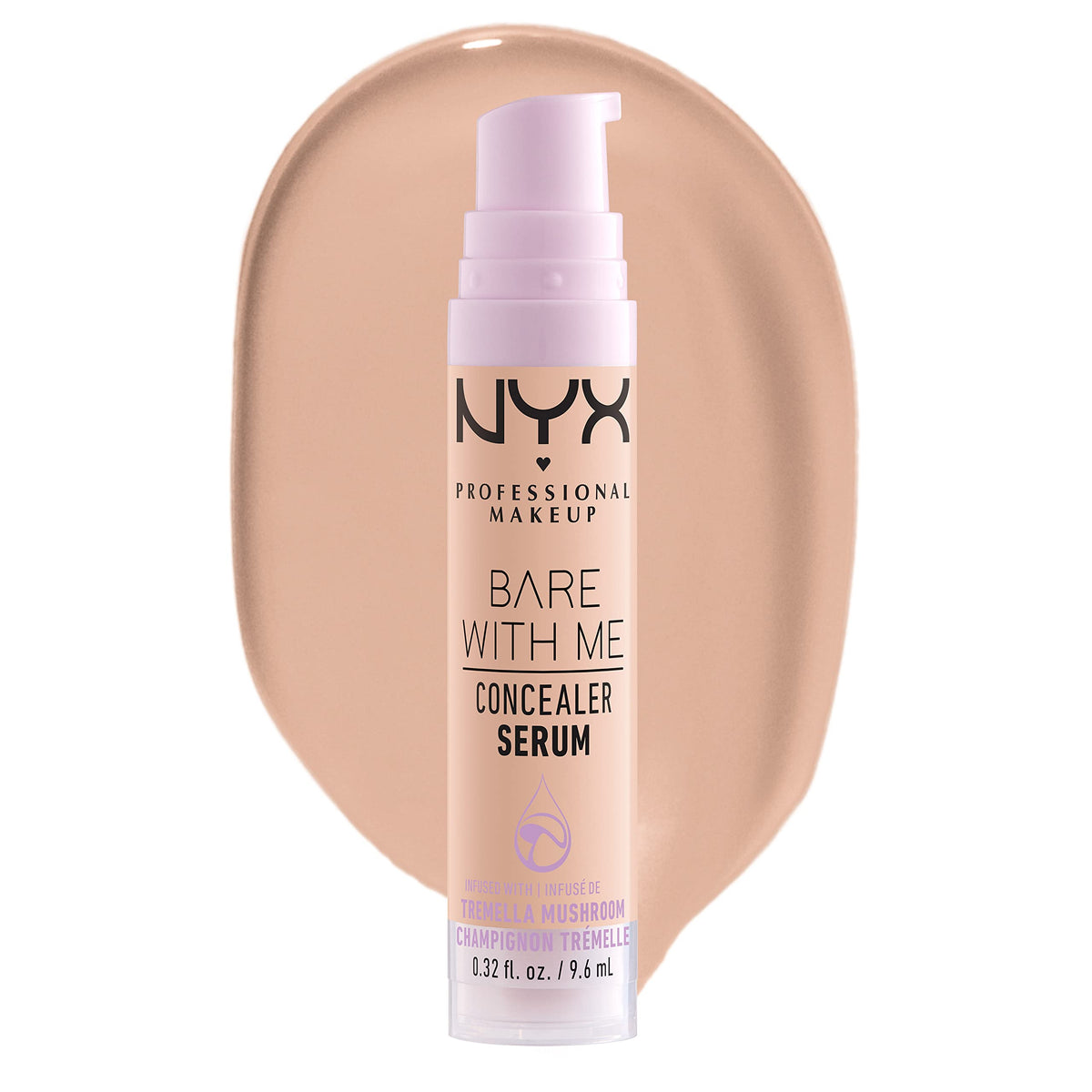 NYX PROFESSIONAL MAKEUP Bare With Me Concealer Serum, Concealer Makeup For Up To 24Hr Hydration - Light NYX PROFESSIONAL MAKEUP