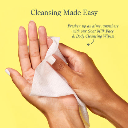 Beekman 1802 Goat Milk Face Wipes, Glacial Mint & Eucalyptus, 30 Count Beekman 1802
