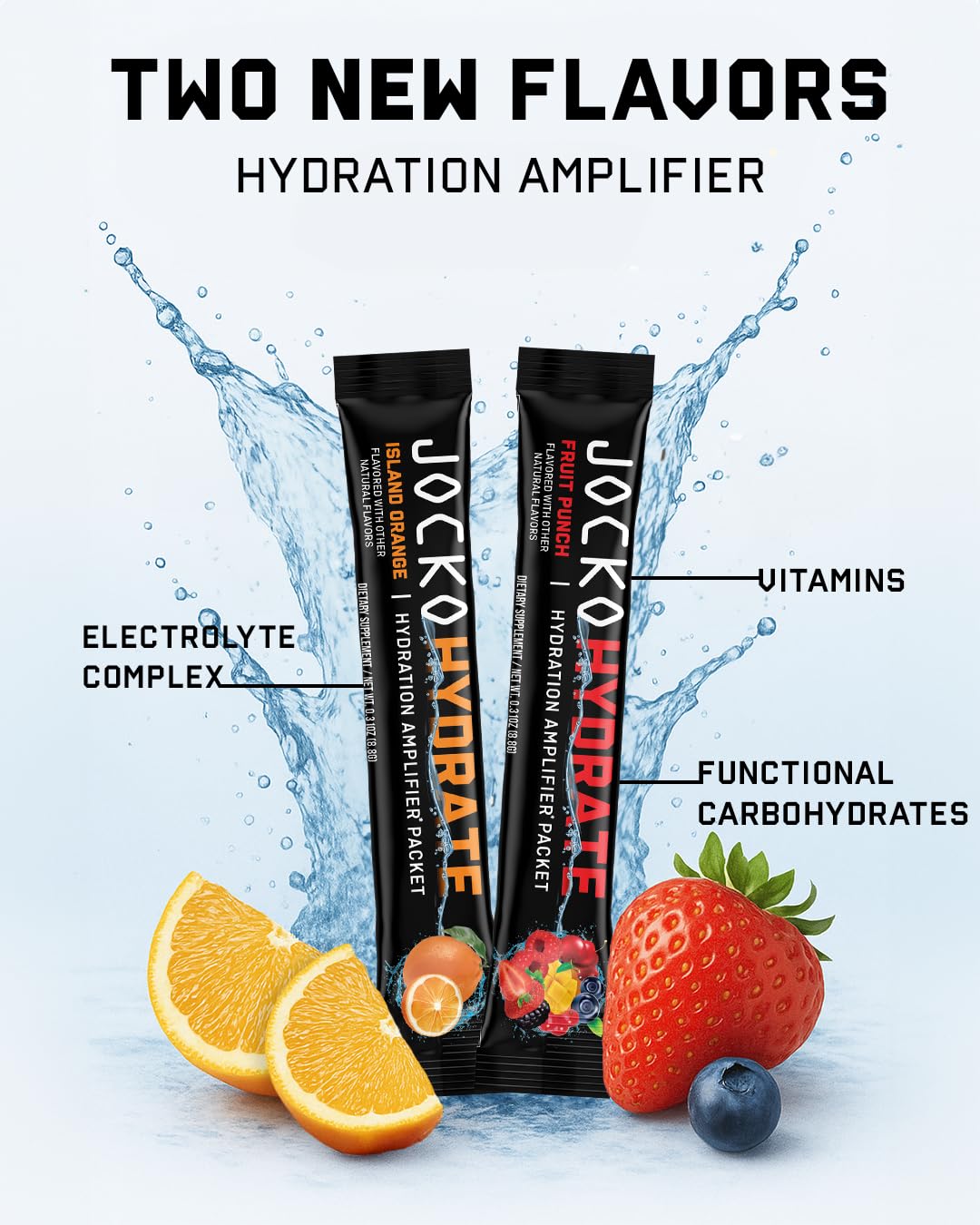 Jocko Fuel Hydrate Electrolytes Powder Packets Low Sugar - Hydration Amplifier Packets for Recovery, Dehydration, & Exercise - with Vitamins B6, B12 & C Jocko Fuel buy australia supplements