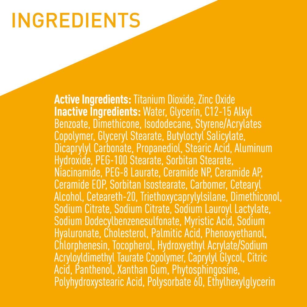CeraVe 100% Mineral Sunscreen SPF 50, Face sunscreen With Zinc Oxide & Titanium Dioxid CeraVe