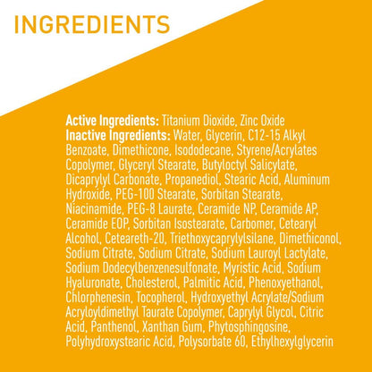 CeraVe 100% Mineral Sunscreen SPF 50, Face sunscreen With Zinc Oxide & Titanium Dioxid CeraVe