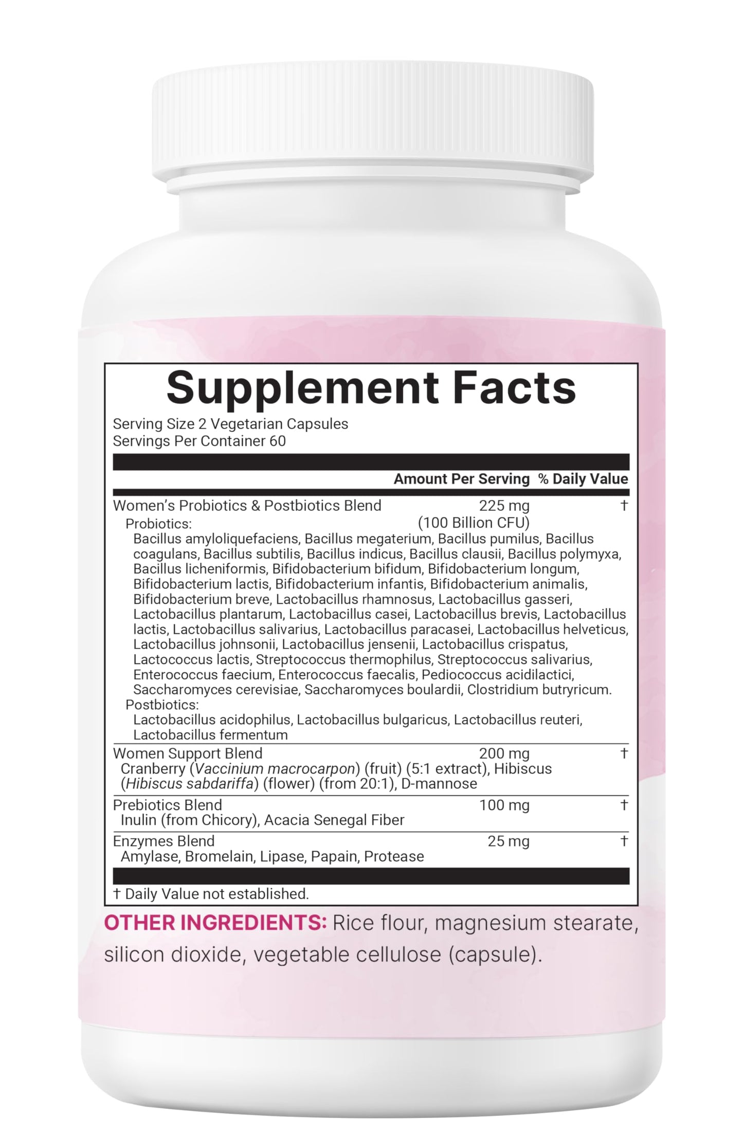 Micro Ingredients Probiotics for Women 100 Billion CFU with Prebiotics, 120 Veggie Capsules | pH Balance, Urinary Tract, Vaginal & Gut Health Support* Micro Ingredients