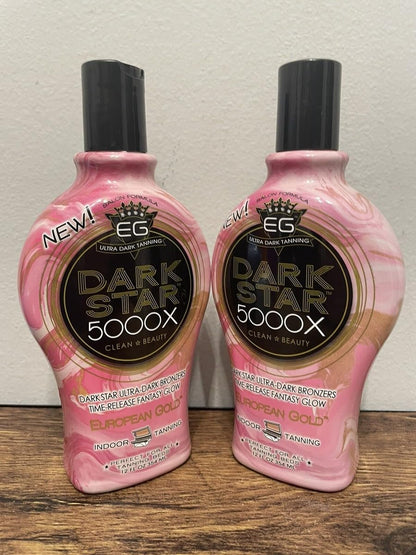European Gold Dark Star 5000X Indoor Tanning Lotion for Tanning beds, 12 fl oz European Gold