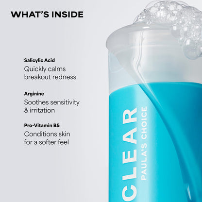 Paula's Choice--CLEAR Acne Cleanser--For Facial Acne, Breakouts, Redness, Clogged and Enlarged Pores, Blackheads--1-6 oz Bottle Paula's Choice