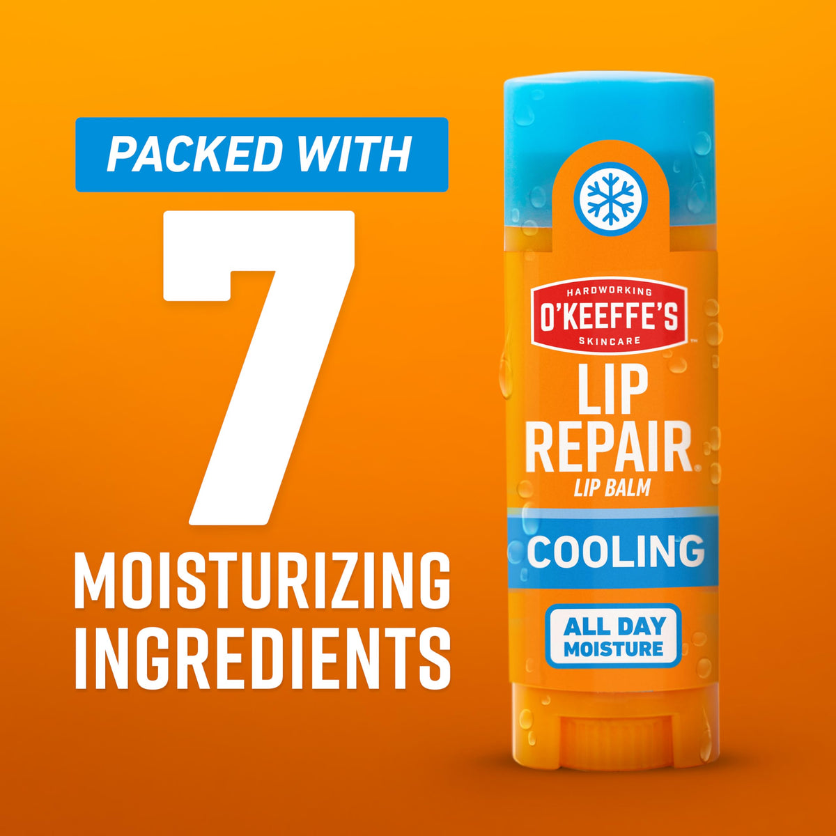 O'Keeffe's Lip Repair Balm, Cooling Relief for Cracked Lips, 2-Pack O'Keeffe's