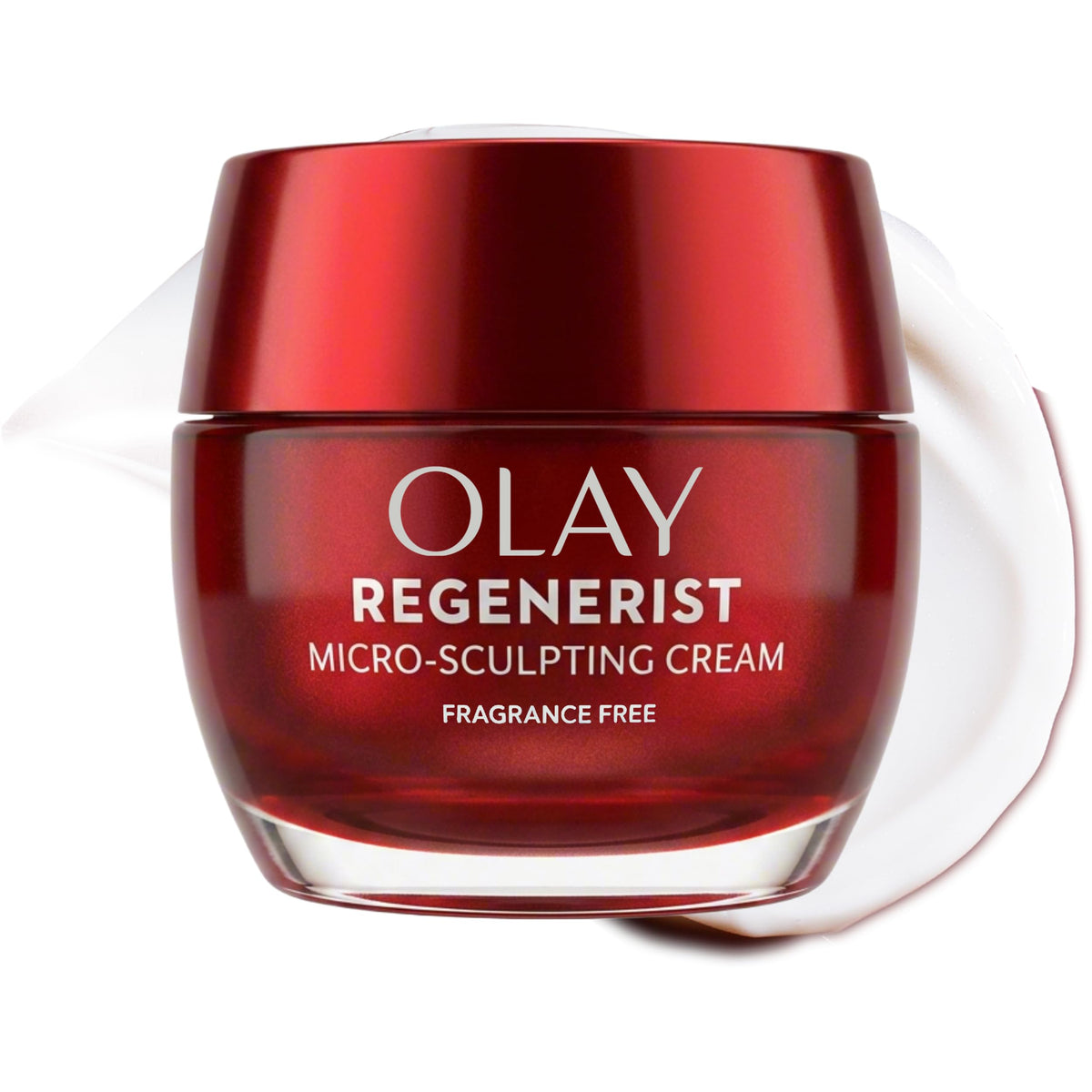 Olay Face Moisturizer, Regenerist Micro-Sculpting Cream for Women, Fragrance-Free - Anti-Aging, Anti-Wrinkle, Firming Skin Care - Triple Collagen Cream, Peptide, Hyaluronic Acid, Niacinamide, 1.7oz Olay