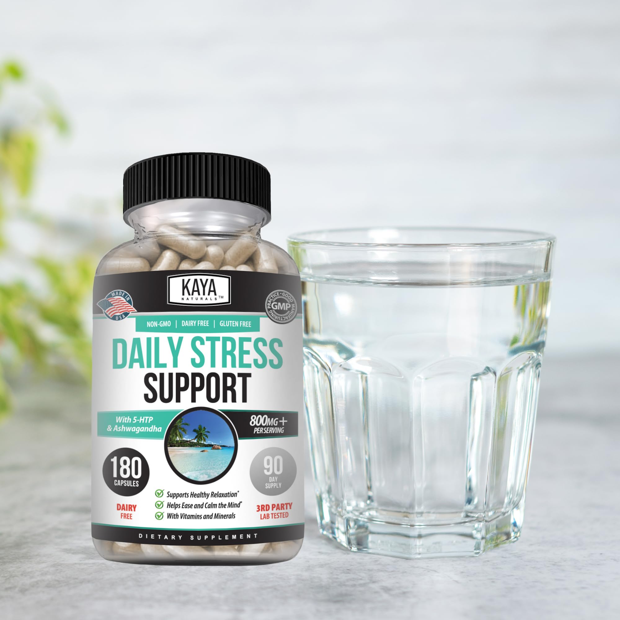 Kaya Naturals - Natural Herbal Support Vitamin Supplement are Designed to Help You find Balance and Relaxation in Your Daily Routine - Vitamin Supplement - 180 Capsules Kaya Naturals buy australia supplements