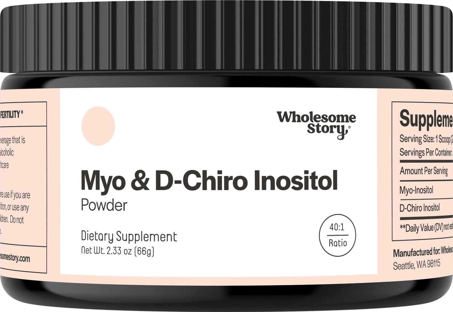 Myo-Inositol & D-Chiro Inositol Supplement Powder for Women | Hormonal Balance & Healthy Ovarian Function Support Wholesome Story