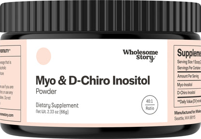 Myo-Inositol & D-Chiro Inositol Supplement Powder for Women | Hormonal Balance & Healthy Ovarian Function Support Wholesome Story