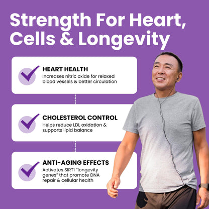 Luma Nutrition High Purity Resveratrol Supplement - 98% Trans-Resveratrol - Antioxidant - Resveratrol Capsules Luma Nutrition