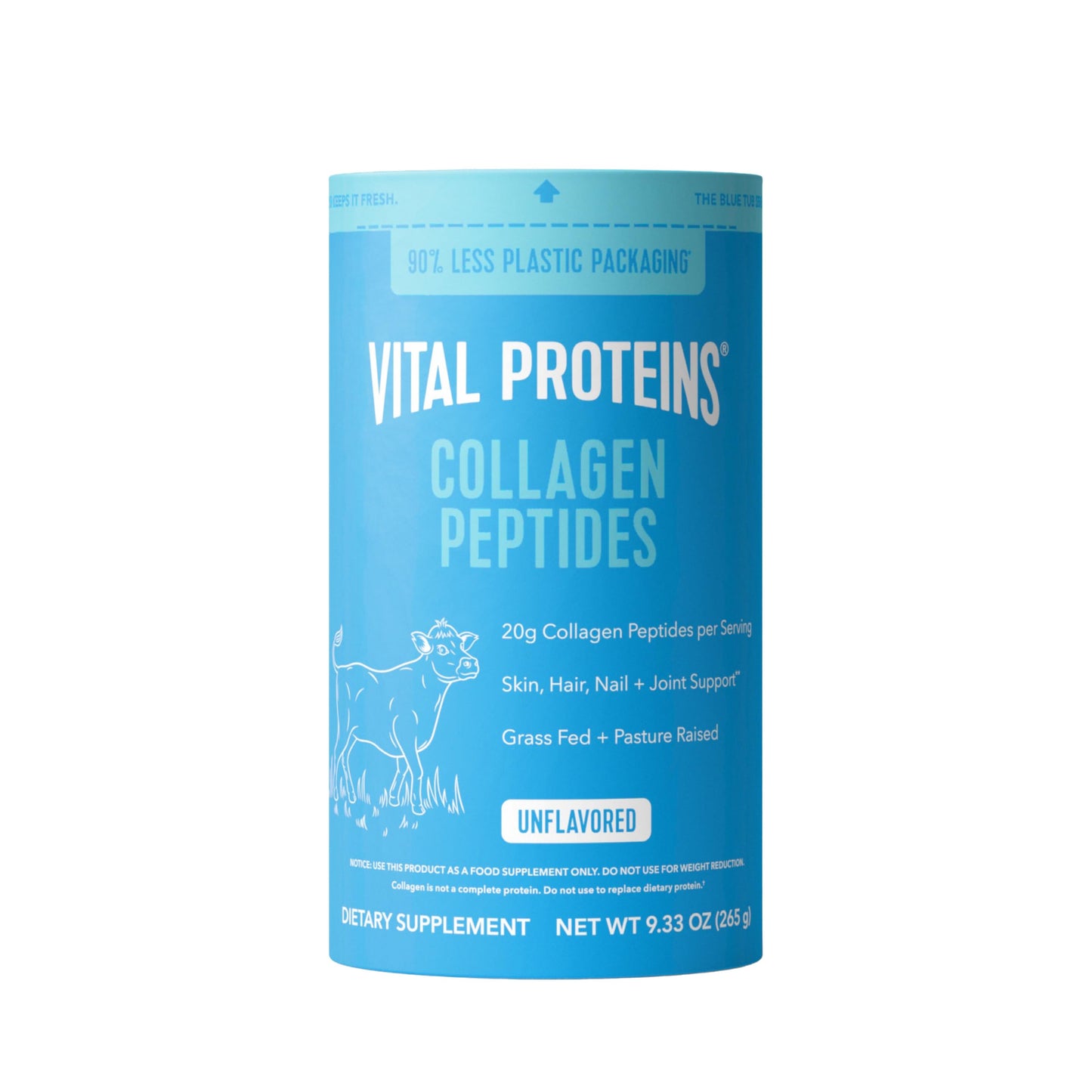 Vital Proteins Collagen Peptides Powder - Supports Hair, Nail, Skin, Bone & Joint Health, Unflavored, Collagen Protein 9.33 OZ Vital Proteins