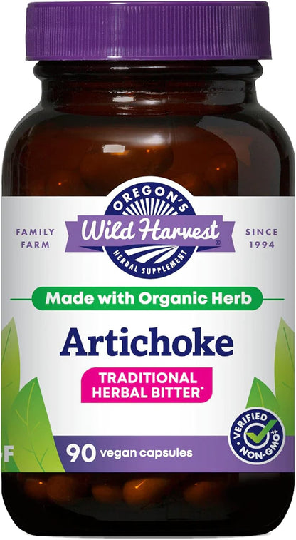 Oregon's Wild Harvest Artichoke Organic Herbal Supplement, 90 Count Gsupps Australia