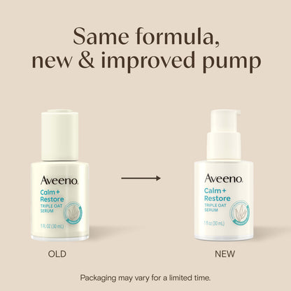Aveeno Calm + Restore Triple Oat Face Serum, 1 fl. oz Aveeno