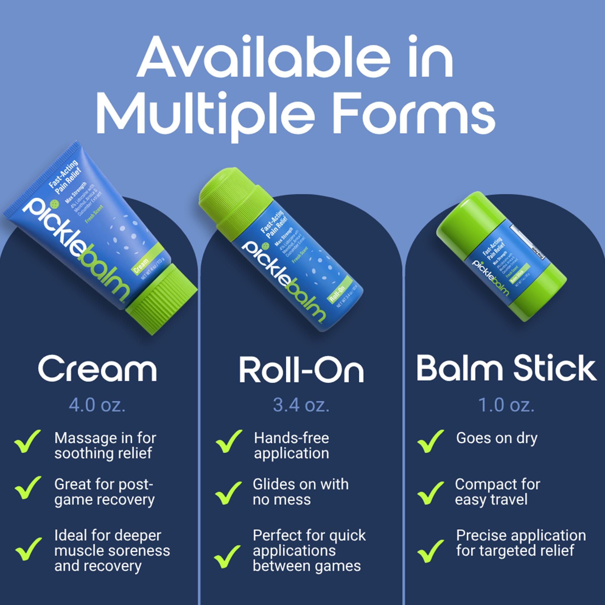 PickleBalm Pickleball Post-Game Muscle Pain Relief Cream with 4% Lidocaine, Arnica, Menthol, Cucumber Seed Extract for Shoulders, Knees, Wrists, and More, 4oz Cream PickleBalm buy australia supplements