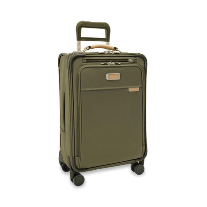 Briggs & Riley Essential 22" Carry On Expandable Spinner - Luggage for Travel, Suitcases with Wheels, Softside Rolling Bag for Men & Women, Self-Repairing Zipper - Baseline Collection, Black Gsupps Australia