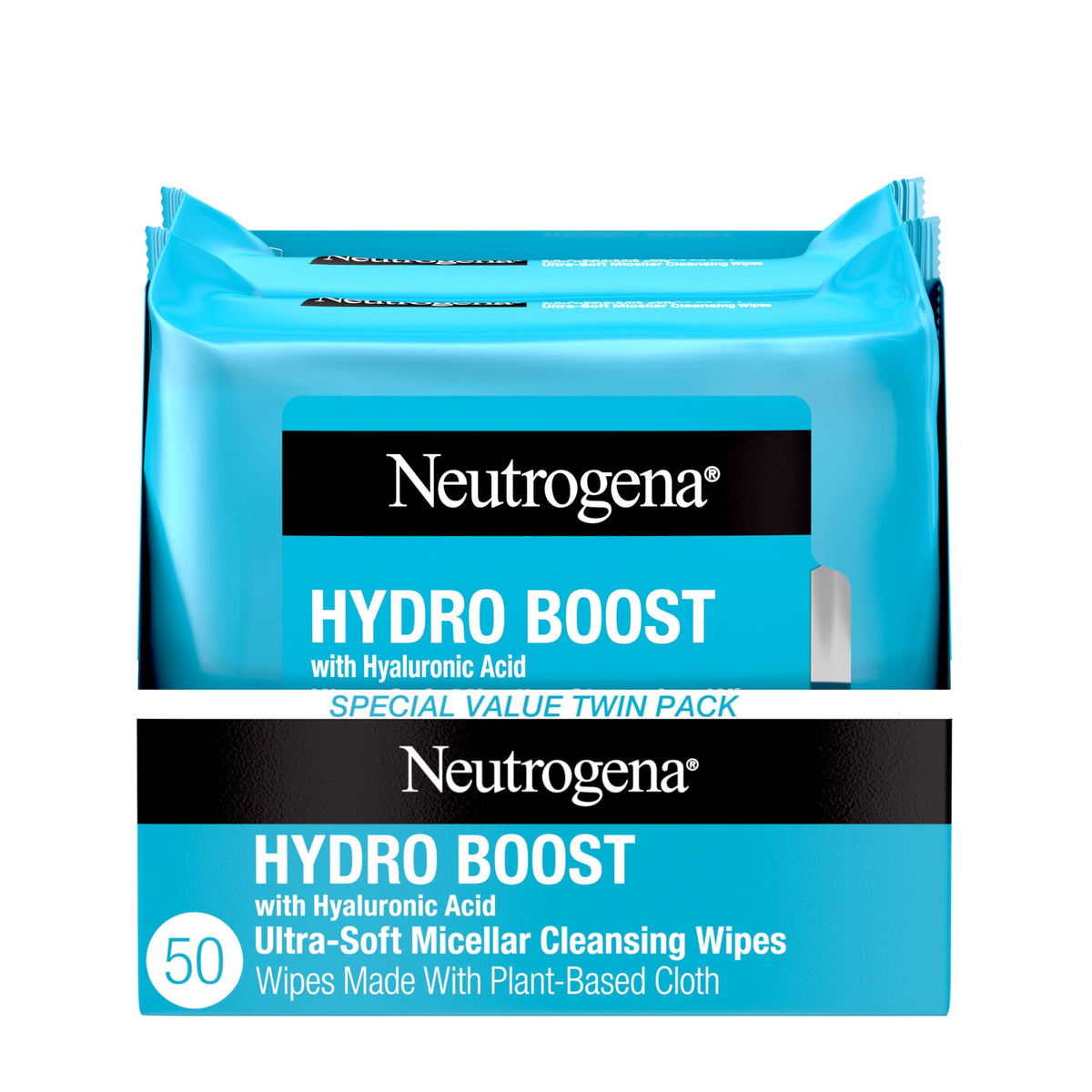 Neutrogena Hydro Boost Cleansing Wipes Makeup Remover, 25 Ct Neutrogena