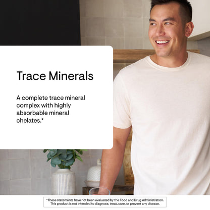 THORNE - Trace Minerals - Optimally Absorbed, Chelated Mineral Supplement with Zinc, Boron, Selenium, Chromium & Manganese - Third-Party Certified THORNE