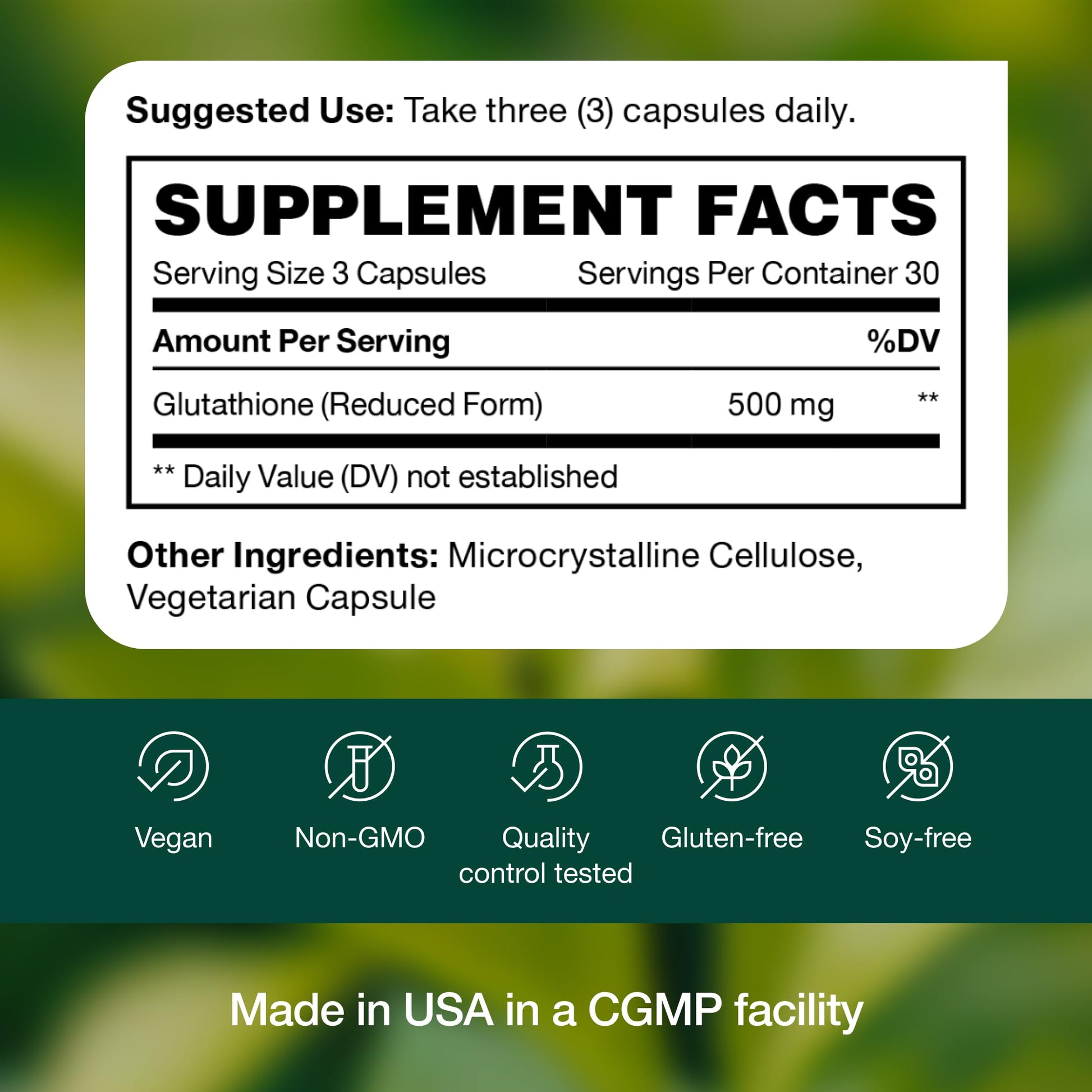Glutathione Supplement Capsule - Strongest DNA Verified Glutathione Reduced - Vegan Friendly, Non GMO, Gluten & Soy Free Fresh Nutrition buy australia supplements