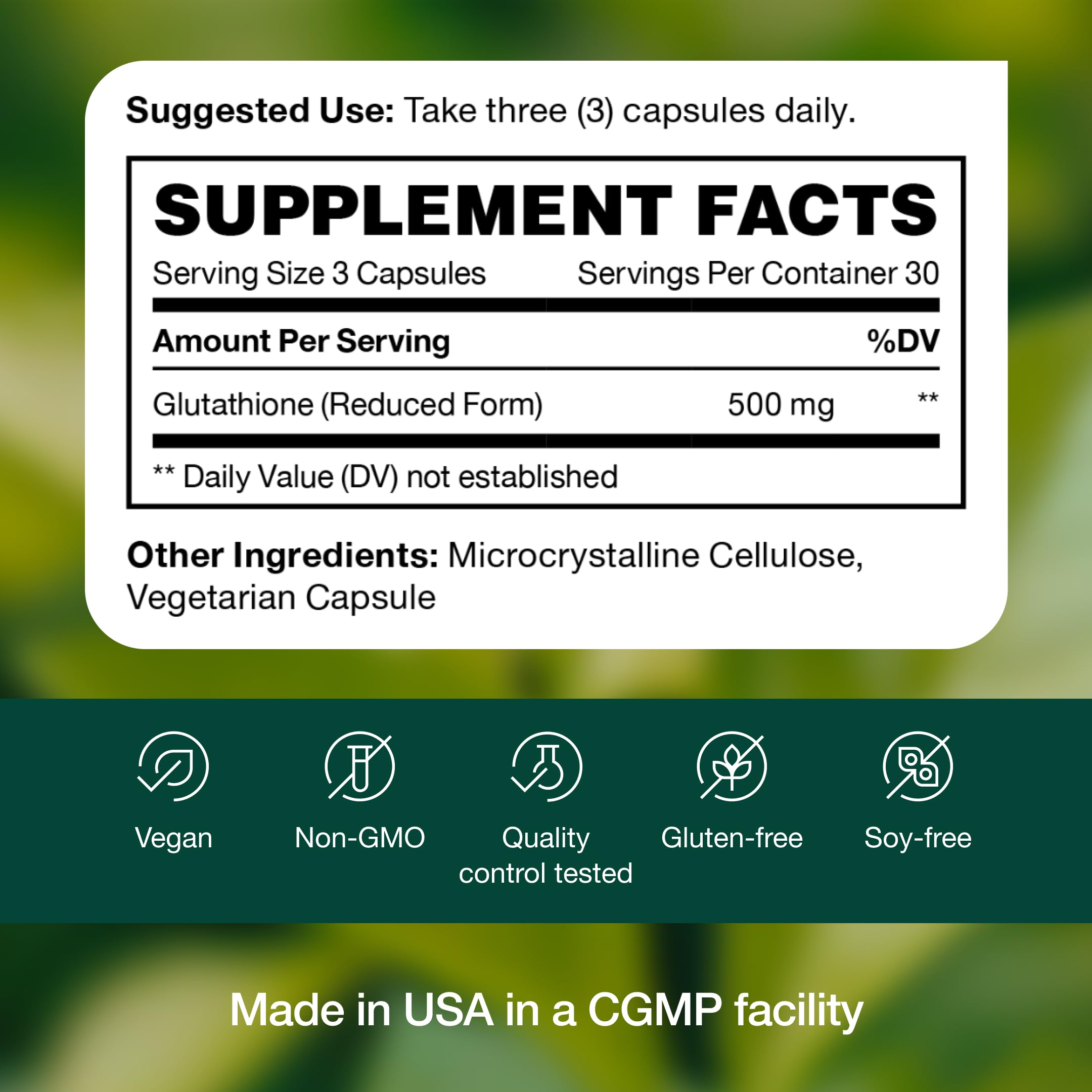 Glutathione Supplement Capsule - Strongest DNA Verified Glutathione Reduced - Vegan Friendly, Non GMO, Gluten & Soy Free Fresh Nutrition buy australia supplements