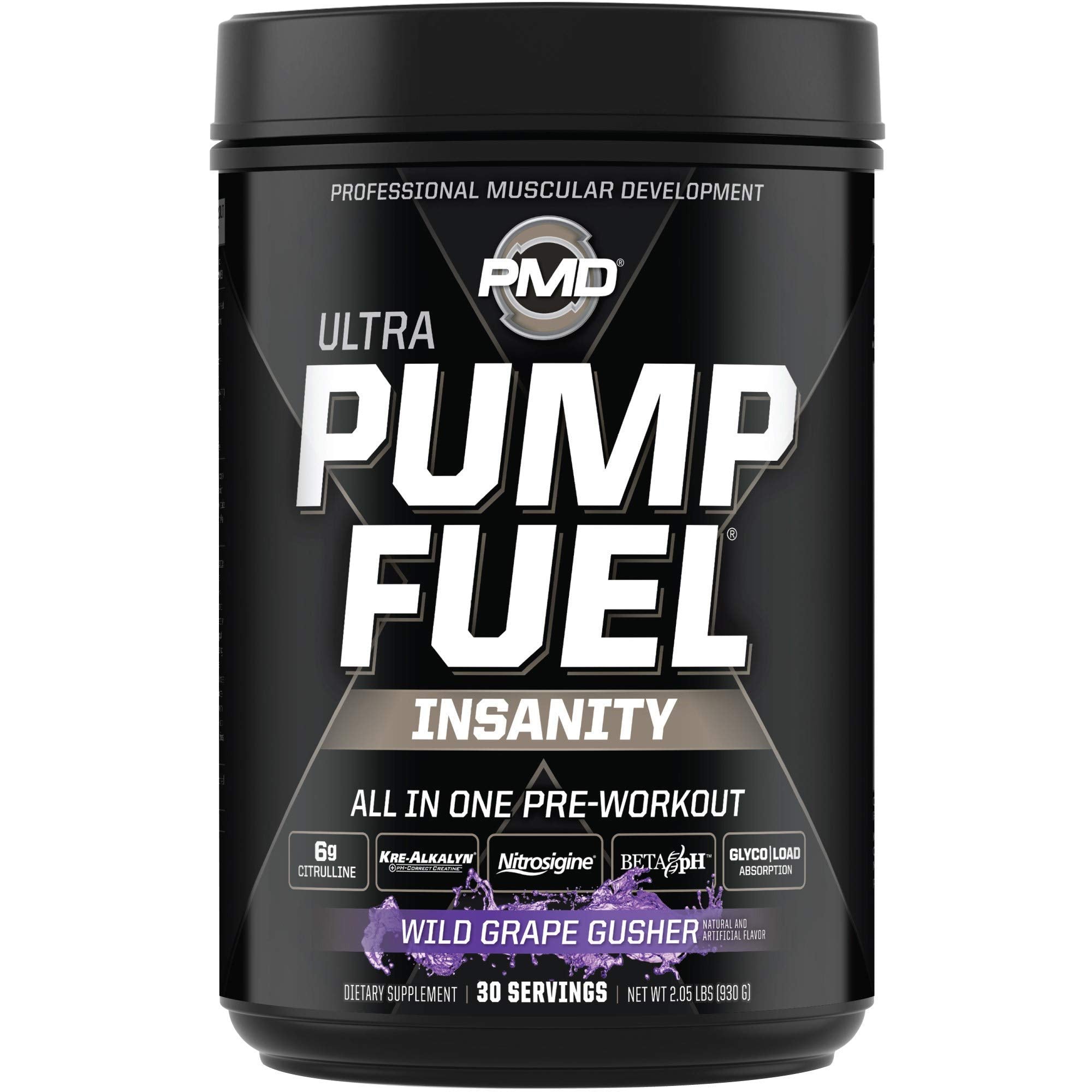PMD Sports Ultra Pump Fuel Insanity - Pre Workout - Grape Gusher (30 Servings) PMD buy australia supplements