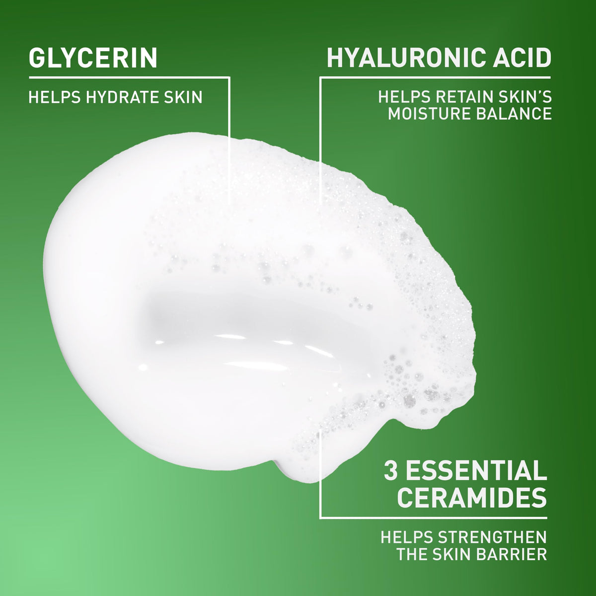 CeraVe Hydrating Cream To Foam Cleanser, Face Wash for Dry Skin, 19oz CeraVe
