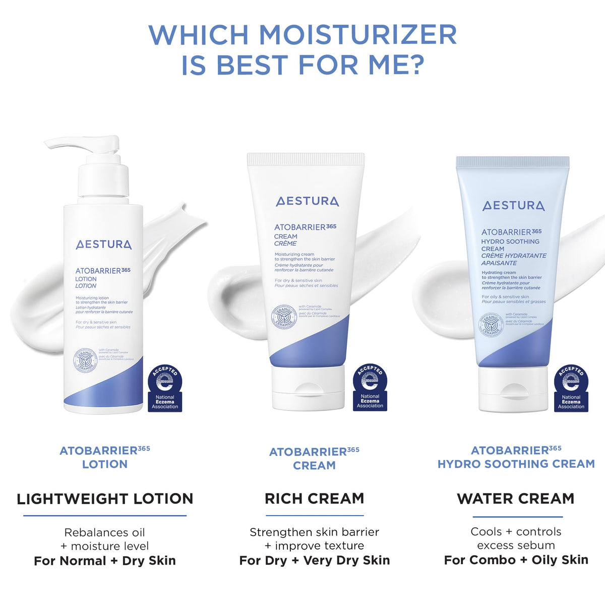 AESTURA ATOBARRIER365 Lightweight Korean Face Moisturizer with Ceramides | Strengthens Barrier, Fast-Absorbing Hydration, Suitable for Dry, Normal & Sensitive Skin, 150ML / 5.07 fl. Oz. AESTURA