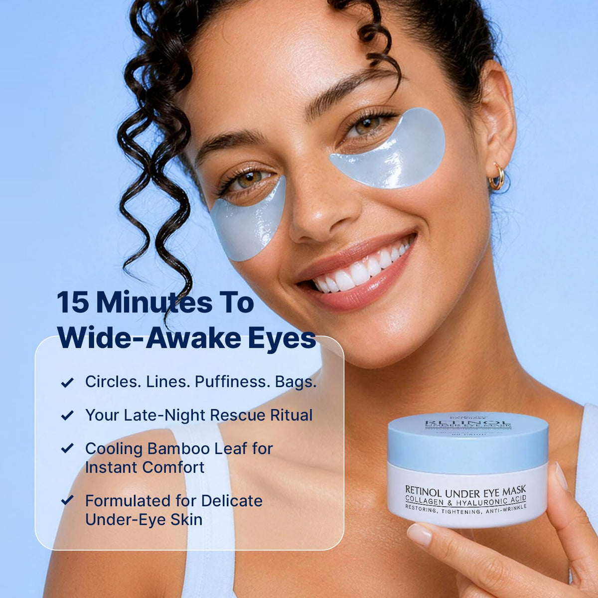 Enaskin Naturals Under Eye Patches for Puffy Eyes & Dark Circles 60 Patches Enaskin Naturals